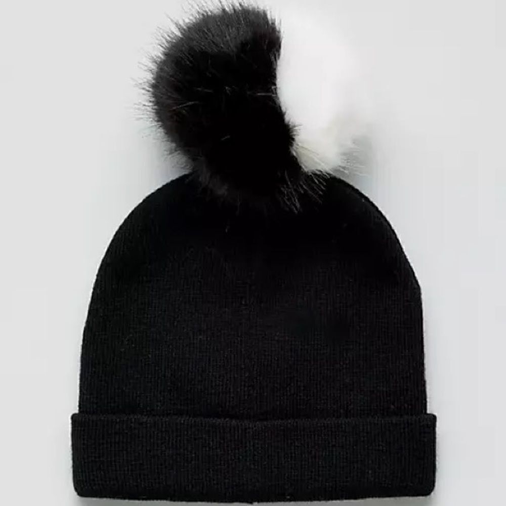 Monki Ombre Pom Pom Hat - Picture 3 of 4